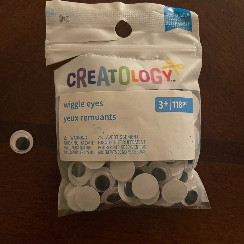 Creatology Wiggle Eyes - Black and White